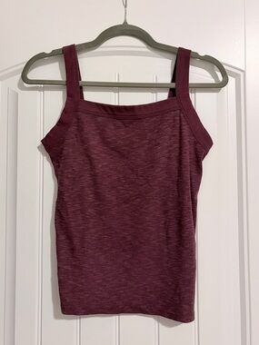 GAP Women's Wine Square-Neck Tank Top | Size Small